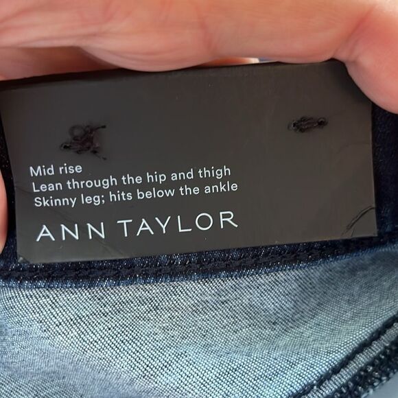 Ann Taylor Skinny Jean With Gold Piping NWT - Picture 9 of 10